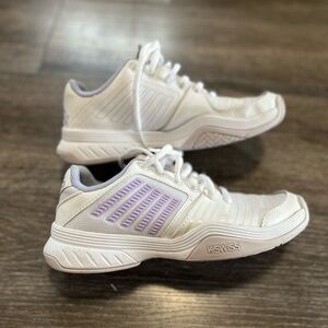 K-Swiss White and Purple Women's Sneakers size 8
